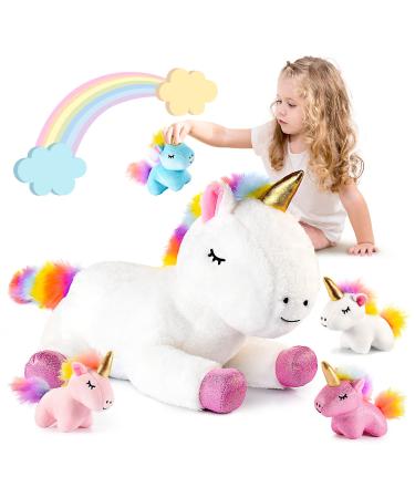 EUTOYZ Stuffed Animals Unicorn Gifts for Girls Toys for 3-10 Year Old Girls Gifts Unicorn Teddy Birthday Gifts for 3 4 5 6 7 8 9 Year Old Girls Toys Unicorn Soft Toys for Girls Gifts age 3-12