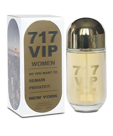 Women's Spray Perfume 717 VIP Women Long Lasting Eau De Parfum Cologne for Women Refreshing Floral Fragrance for Casual Use Ideal Holiday Gift 3.4 Fl Oz
