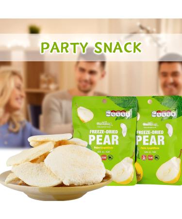 ONETANG Freeze-Dried Fruit Pears Chips 10 Pack - Non GMO, Kosher, Gluten-Free, Vegan, No Added Sugar - Healthy Snack, 0.35 Ounce Single-Serve Pack | Holiday Gifts - Buy Online on GoSupps.com