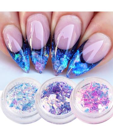 Shop GZSYY Nail Glitter Sequins - 6PCS Holographic Glitter for Stunning Nail Art | International Shipping Available - Buy Online on GoSupps.com