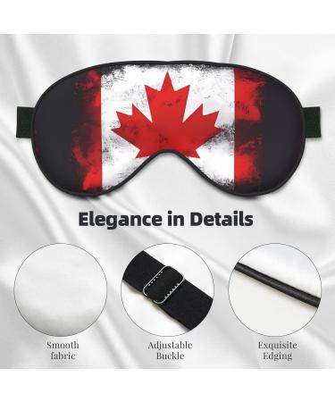 Canadian Flag Eye Mask | Soft Adjustable Sleep Mask for Men & Women | International Shipping - Buy Online on GoSupps.com
