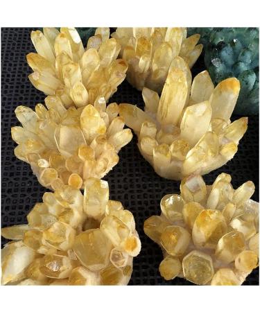 Natural Crystal Rough Stone Crafts Natural Yellow Ghost Phantom Quartz Crystal Cluster Specimen Home Decoration Office Living Room Crystal Decora (Size : 250-300g) - Buy Online on GoSupps.com
