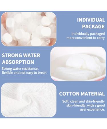 SimPolor 100/200 Pcs Compressed Towels - Portable Disposable Mini Toilet Paper Tablets for Travel Camping Hiking & Beauty Salon - Blue (100 Pack) - Buy Online on GoSupps.com