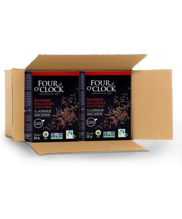 Four O'Clock Rooibos Tea Organic Fairtrade Non-Gmo Kosher Gluten-Free 6 Packs (96 Teabags) - Buy Online on GoSupps.com