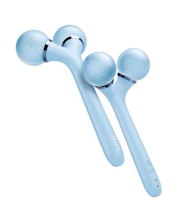 Geske SmartAppGuided Sonic Facial & Body Roller | 4-in-1 Dermaroller Device for Face & Body | Professional Aquamarine Facial Scooter - Buy Online on GoSupps.com