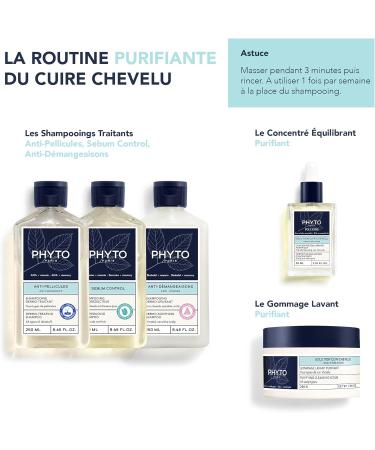 Phyto Paris - Solution Gommage Lavant Purifiant 200g Scrub Cuir Chevelu au sel marin et eucalyptus Purifie exfolie et r quilibre pour des cheveux l gers et brillants - Buy Online on GoSupps.com