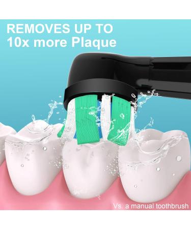Replacement Toothbrush Heads for Oral-B iO Series - Ultimate Clean (5 Black + 5 White - Buy Online on GoSupps.com