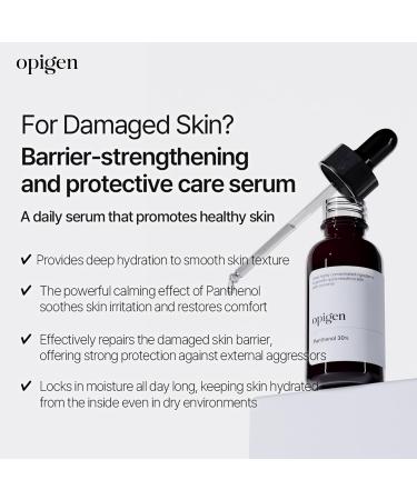 Opigen D-Panthenol 30% Serum Plumps & Hydrates Repairs Skin Barrier 1oz Korean Skin Care - Buy Online on GoSupps.com