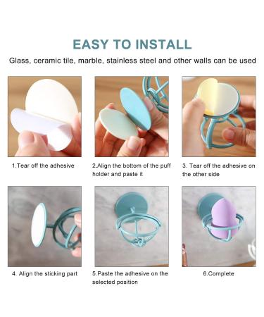 Buy Rotatable Make-Up Sponge Stand Holder 4-Piece Drying Rack for Make-Up Puffs & Eggs Plastic Display Stand for International Shipping - Buy Online on GoSupps.com