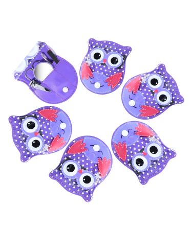 Spove Owl Design Manicure Set for Girls Teens - Pack of 6 Purple Nail Care Grooming Kits - Buy Online on GoSupps.com