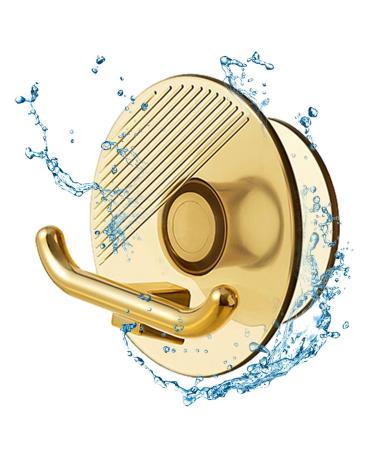 Tsuchiya plug -in cable holder |Plug holder cable hook organizer- toothbrush and razor holder for the shower drill-free self-adhesive storage hook for razors coat towel robe transparent brown