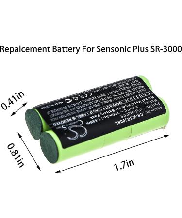 Replacement 700mAh Battery for Waterpik 900 Sonic Toothbrush & Sensonic Plus SR-3000 | Optimal Performance & Compatibility - Buy Online on GoSupps.com