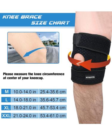 XXLarge Knee Brace with Side Stabilizers - Support for Meniscus Tear, Arthritis, Knee Pain - Ideal for Running, Sports, Weightlifting - Adjustable Strap & Non-Slip Silicon Strip - Buy Online on GoSupps.com