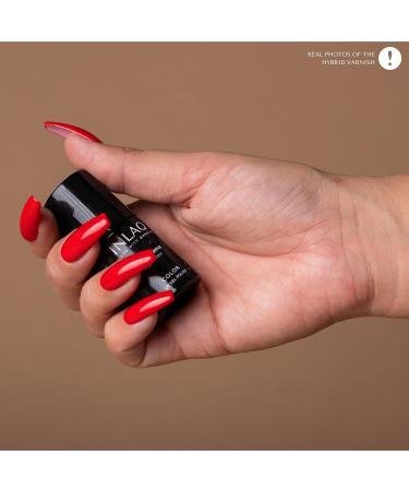 INLAQ HEMA Free UV Nail Polish Red Devil 6 ml - gel nail polish free of HEMA - gel polish UV varnish in different UV LED gel colours 24 - Red Devil - Buy Online on GoSupps.com