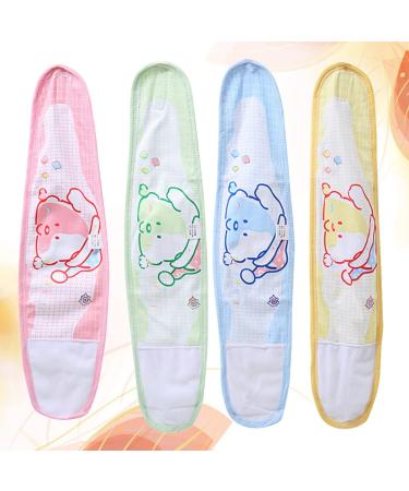 4pcs Baby Umbilical Cord Belly Bands | Bellybutton Protection Wrap for Newborn Boys and Girls | Assorted Colors | 50X13cm - Buy Online on GoSupps.com