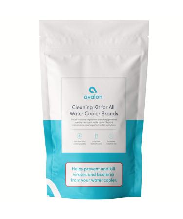 Avalon CLEANINGKIT All-Inclusive Cleaning Kit for All Branded Water Coolers Removes Mineral Buildup and Limescale White
