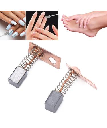 Nail Drill Handpiece Accessories - S Nail Drill Carbon Brush 2PCS for Manicure & Home Use - Buy Online on GoSupps.com
