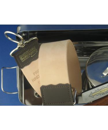 Premium 5-Part Razor Gift Set - 5/8 Gold Etched Razor Leather Strop Grinding Paste Shaving Foam Bowl & Storage Box | Solingen Quality - Buy Online on GoSupps.com