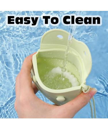 Buy Kasesss Silicone Dino Portable Container for False Teeth & Retainers - Soft Fall-Proof Dental Storage Solution - Buy Online on GoSupps.com