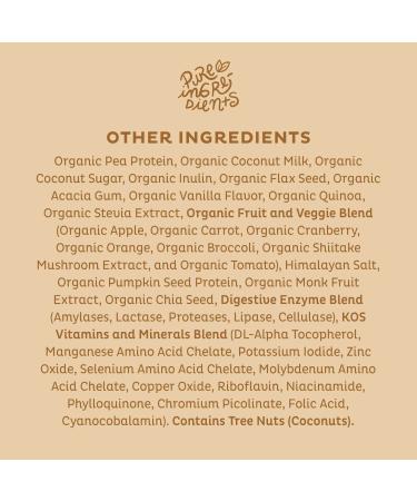 KOS Organic Plant Protein Vanilla 2.4 lb - Vegan Protein Powder for Muscle & Health - Buy Online on GoSupps.com