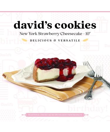 David's Cookies Strawberry Cheesecake - Premium Fresh Ingredients - Surprise Your Friend and Family With Our Strawberry NY Stylish Cheesecake Cake Dessert - Buy Online on GoSupps.com