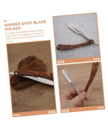 Buy Minkissy Stainless Steel Folding Barber Razor | Premium Safety Blade Shaver for Home & Barber Shop Use | Durable & Reliable Razor Supplies - Buy Online on GoSupps.com