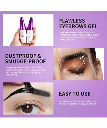  SONGVISON Eyebrow Dye Gel Peel Off Gel Brow Waterproof Eyebrow Dye Semi Permanent Eyebrow Dye Up to 3 Day Wear Eyebrow Makeup with Dye - Buy Online on GoSupps.com