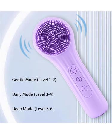 Electric Face Scrubber Silicone Cleansing Brush Waterproof and Rechargeable Silicone Face Scrubber Facial Brushes for Cleaning and Exfoliating Pink - Buy Online on GoSupps.com