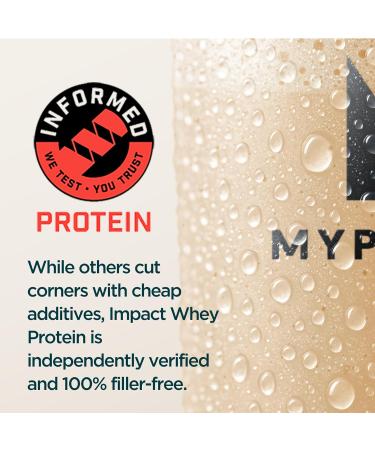 Myprotein Impact Whey Protein Isolate 5.5 Lbs (81 Servings) Unflavored 25g Protein 3.5g Glutamine & 6g BCAA Per Serving Unflavored 5.5 Pound (Pack of 1) - Buy Online on GoSupps.com