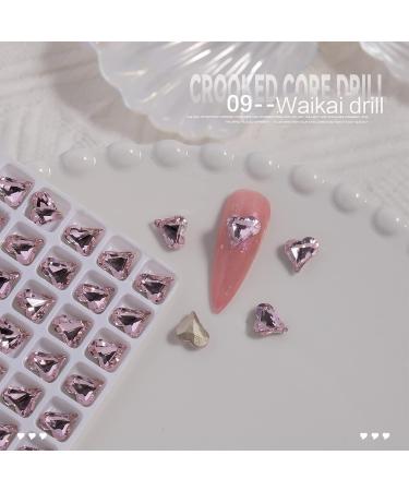 FEIlei 20Pcs Colorful Nails Charms Rhinestones Diamond Nail Art Crafts Nail Rhinestones - Buy Online on GoSupps.com