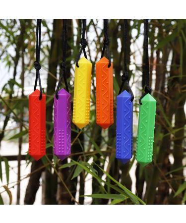 Sensory Chew Necklace - Diamond Shape, Food Grade Silicone for Autistic & ADHD Kids - Buy Online on GoSupps.com