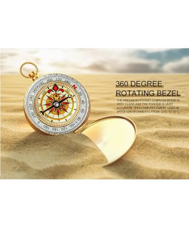 Pocket Compass Portable Pocket Watch Compass Classic Pocket Compass for Kids Adult for Comping Hiking  Mountaineering and Other Outdoor Activities - Buy Online on GoSupps.com