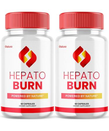 (2 Pack) Hepato Burn Capsules - HepatoBurn Supplement Pills Advanced Formula Wait Premium Blend All Natural Loss Support for Men Women Hepataburn Reviews Maximum Strength Burner Health (120 Capsules)
