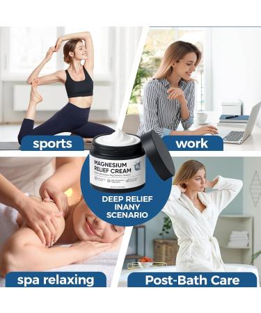 Nichalous Magnesium Joint Relief Cream Deep Absorption Formula for Muscle & Joint Comfort Fast-Acting Non-Greasy Body Lotion for Neck Back & Legs 1.76oz (1) - Buy Online on GoSupps.com