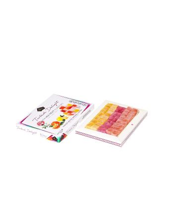 Cerez Pazari Turkish Delight Gift Box | Rose, Orange, Lemon Mix Flavours | 8.1 Oz Gourmet Vegan Candy | Glucose-Free Lokum Dessert - Buy Online on GoSupps.com