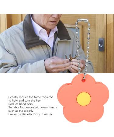 Key Turner Aid Set for Seniors & Disabled - 5Pcs Key extender & holder in Orange | Easy Living Assist Tool for Key Finders - Buy Online on GoSupps.com