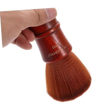 Beavorty shave for men neck brush Hair Removal Brush mens duster Soft Barber Neck Duster for hair Salon Shaving Brush Hair Salon Brush man styling brush clean Bamboo 14*4.5cm Brown - Buy Online on GoSupps.com