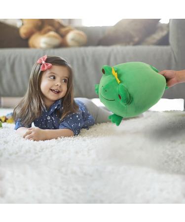JUNERAIN Super Soft Frog Plush Stuffed Animal 35cm Emerald Green - Adorable Frog Squishy Hugging Pillow Toy for Kids - Cuddly Frog Decoration - Buy Online on GoSupps.com