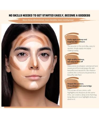 Cream Bronzer Contour Stick Highlighter Makeup Stick - Waterproof Professional Face Contour Palette - Buy Online on GoSupps.com