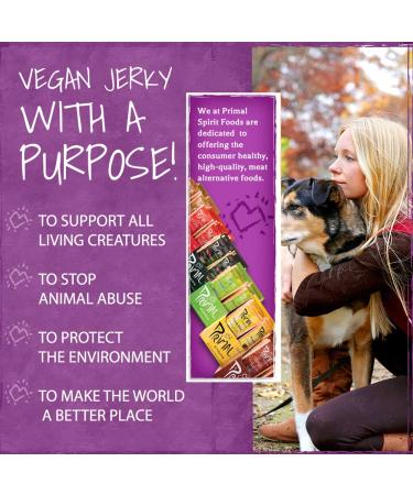 Primal Spirit Vegan Jerky Sampler Pack | 10g Plant-Based Protein | Non-GMO - 12 Flavors - Buy Online on GoSupps.com