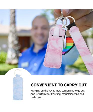 Frcolor 10-Piece Chapstick Holder Neoprene Bracelet Lanyard - Stylish Key Ring for Lip Balm Lotion & Toiletries - Marble Design - Buy Online on GoSupps.com