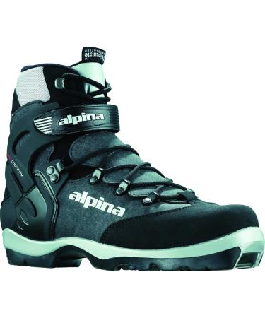 Alpina BC-1550 Back-Country Nordic Cross-Country Ski Boots, for use with NNN-BC Bindings 36 Black/Silver