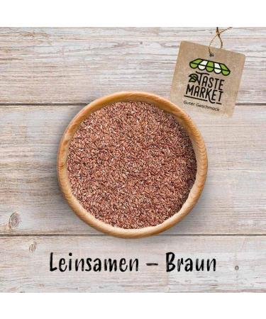  TASTE Guter Geschmack 2 x 100g Brown Flax Seeds - Whole - Brown Flax Seeds - Natural - Taste Market - Buy Online on GoSupps.com