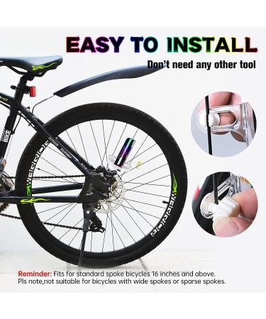 Tandarui LED Bicycle Wheel Lights - Waterproof Bike Spoke Reflector | Black 32 LED - Bicycle Accessories - Buy Online on GoSupps.com