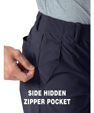 Rdruko Men's Golf Shorts Stretch Quick Dry 9 Work Casual Shorts - Navy - Size 34 - Buy Online on GoSupps.com