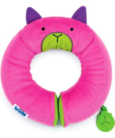 Trunki Kid's Travel Neck Pillow And Chin Rest | Support Sleepy Heads in the Car Seat Plane Bike or Pram | Yondi SMALL Betsy (Pink) Betsy (Pink) Single
