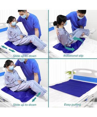 YHK Tubular Slide Sheet | Patient Transfer & Elderly Care Sliding Draw Sheet | 28x28 Blue - Buy Online on GoSupps.com