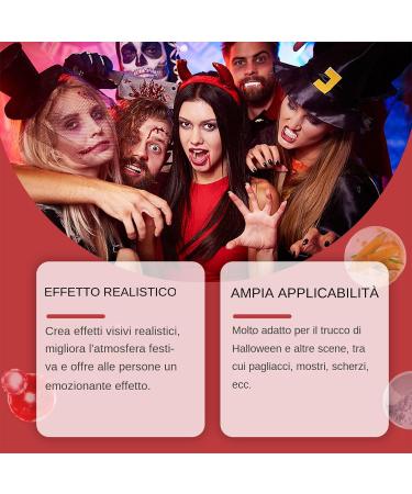 Fake Halloween Blood - Realistic Special FX Gel Makeup Thick Washable Liquid | 1.76oz Effect Costume Accessory for Vampire Zombie Role-Playing - Dannebleed Stage Prop for Haunted Events - Buy Online on GoSupps.com