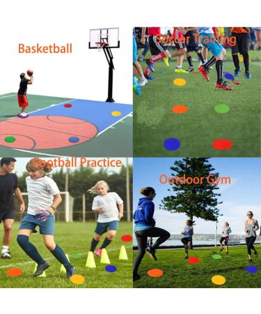 Roujiatk 9 Poly Vinyl Spot Markers - 18PCS for Sports, Games, and Speed Agility Training - Buy Online on GoSupps.com