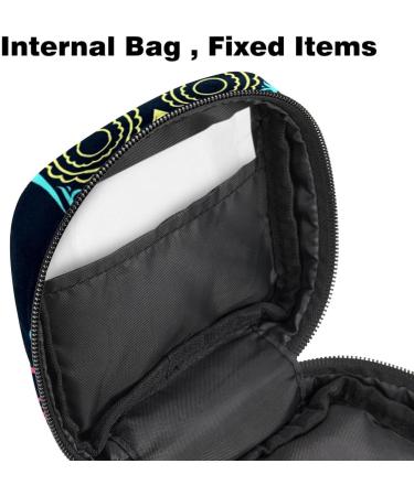 Totenkopf-Boho Storage Bag for Women's Essentials | Large Menstrual Cup & Periodic Inserts Pocket | Multi-Colored Tampon Panty Liner & Bandage Organizer - Buy Online on GoSupps.com